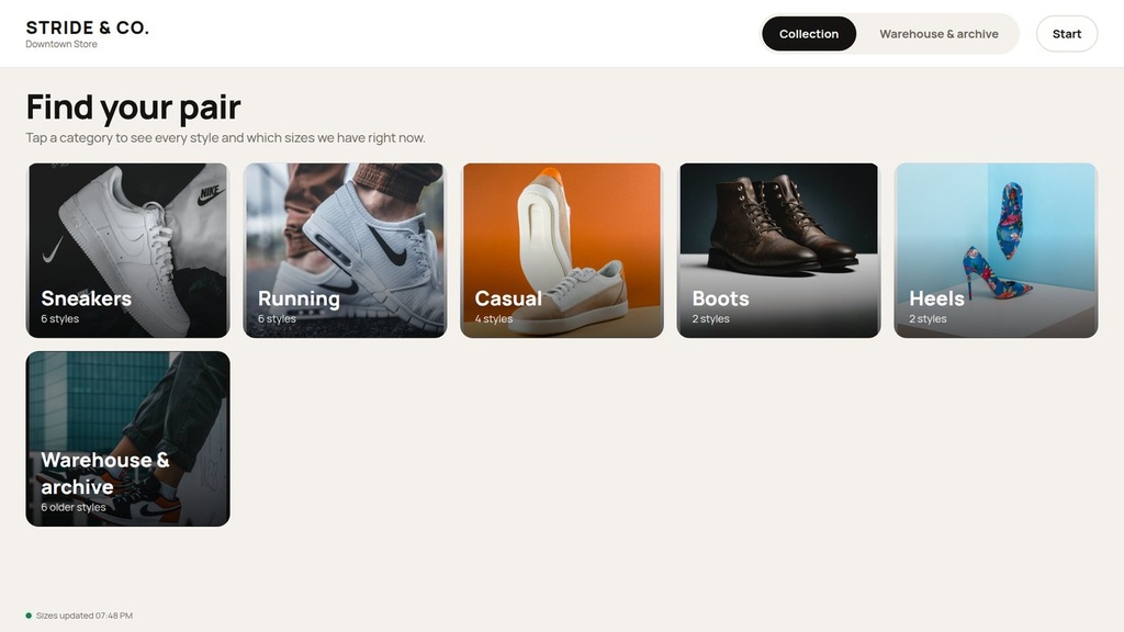 Touchscreen Catalog & Inventory Kiosk for Odoo 20