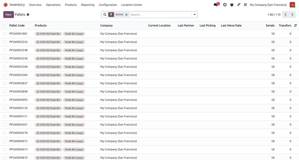 Pallet & Serial Tracking Suite