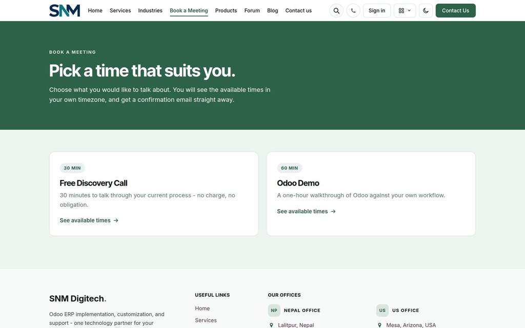 Appointments for Odoo Community